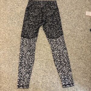 lululemon athletica Black and White Patterned Leggings